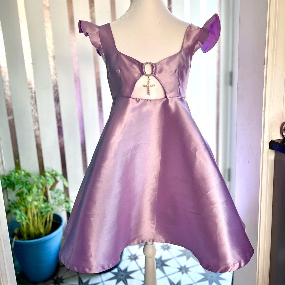 ✨💖HP💖✨Sugar Thrillz Lavender Satin Dress With Cutouts - NWT